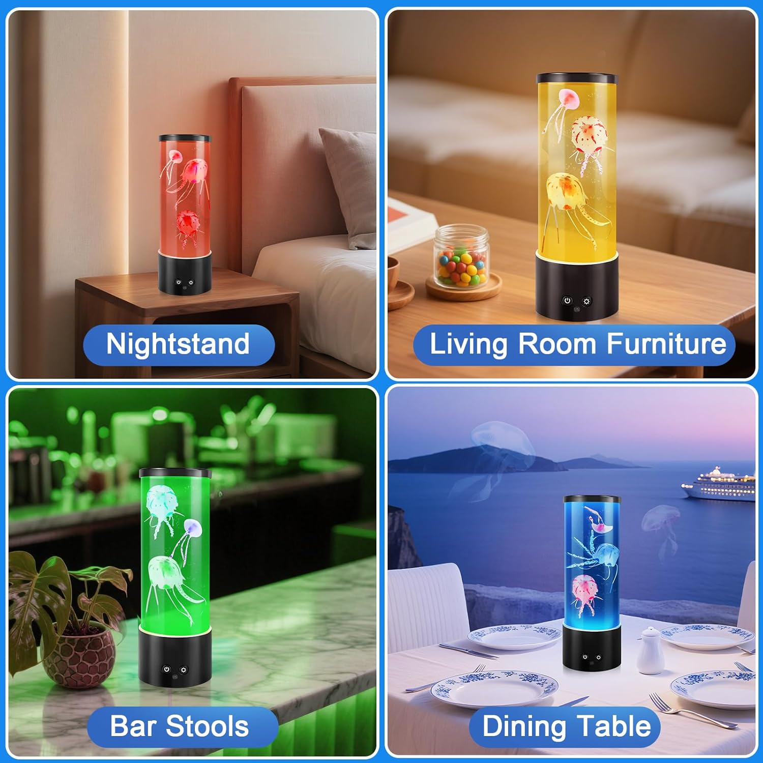 Colorful Jellyfish Lamp