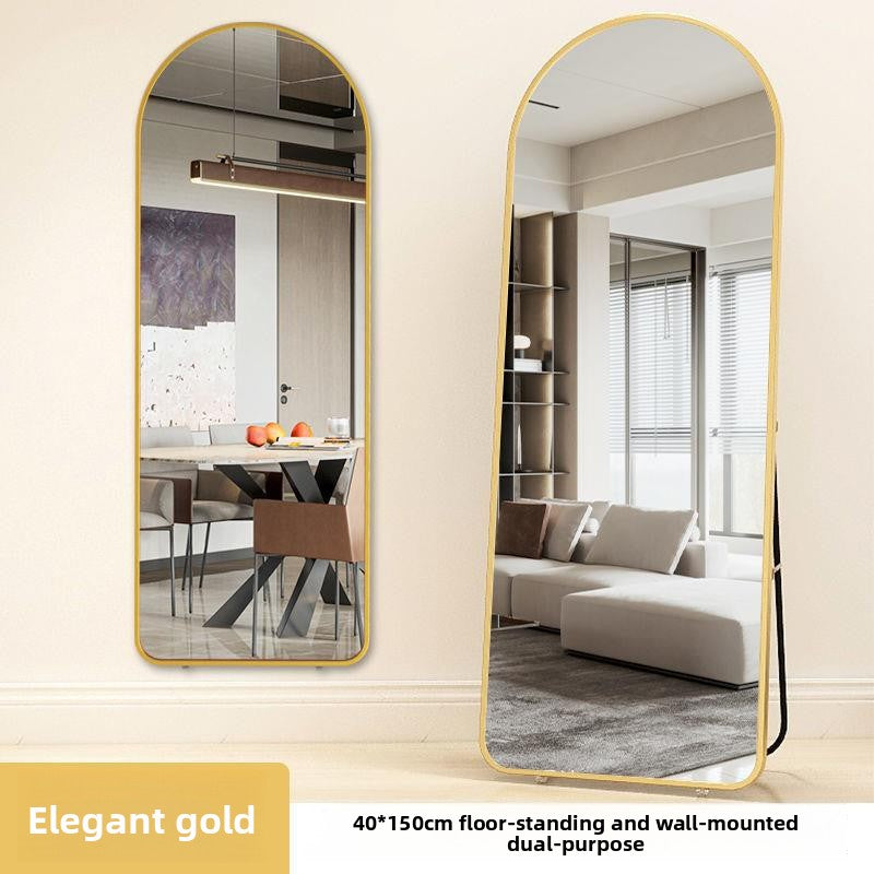 Arched Metal Dressing Mirror