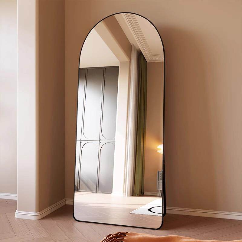 Arched Metal Dressing Mirror